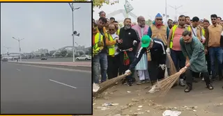 আমিনুল হকের নেতৃত্বে ৩০০ ফিট সংবর্ধনাস্থলের বর্জ্য অপসারণ